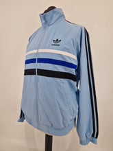 Load image into Gallery viewer, Vintage adidas First Track Top D4 S/M 90s Blue black White #3
