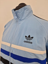 Load image into Gallery viewer, Vintage adidas First Track Top D4 S/M 90s Blue black White #3
