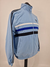 Load image into Gallery viewer, Vintage adidas First Track Top D4 S/M 90s Blue black White #3

