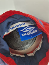 Load image into Gallery viewer, Umbro 90&#39;s Lightweight Jacket Large L Blue Red
