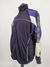 Load image into Gallery viewer, 90s Umbro Black Purple White Track Top M
