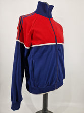 Load image into Gallery viewer, 70s adidas Originals Track Top M Made in Romania Red White Navy
