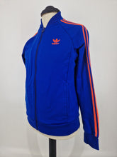 Load image into Gallery viewer, 2014 adidas Originals Dublin SST track top M Blue Orange
