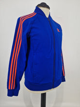 Load image into Gallery viewer, 2014 adidas Originals Dublin SST track top M Blue Orange
