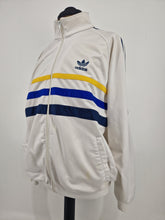 Load image into Gallery viewer, 1993 adidas Originals First Track Top L White Yellow Blue
