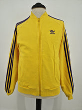 Load image into Gallery viewer, 2009 adidas Originals Archive 70s SST track top S Yellow Purple
