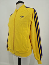 Load image into Gallery viewer, 2009 adidas Originals Archive 70s SST track top S Yellow Purple
