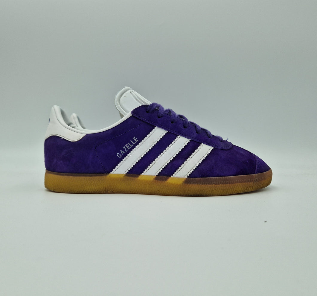 2016 adidas Originals Gazelle Indoor UK 8 Purple White OG Box Preloved