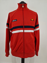 Load image into Gallery viewer, Ellesse Rimini Track Top Red Navy White L
