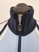 Load image into Gallery viewer, Vintage Sergio Tacchini Ghibli Track Top M Blue White made in Italy
