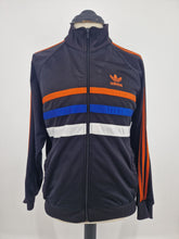 Load image into Gallery viewer, 90s adidas Originals First S Track Top Black Orange Blue White Grade B
