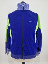 Load image into Gallery viewer, 80s made in France adidas Originals Trefoil vintage track top M Blue Purple Green
