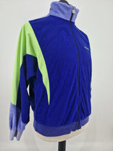 Load image into Gallery viewer, 80s made in France adidas Originals Trefoil vintage track top M Blue Purple Green
