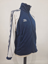 Load image into Gallery viewer, 90s Vintage Umbro Navy White Track Top M 176
