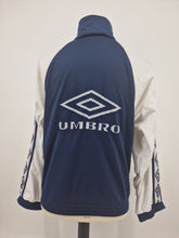 Load image into Gallery viewer, 90s Vintage Umbro Navy White Track Top M 176
