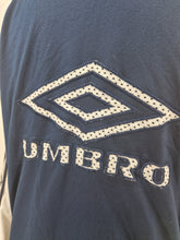 Load image into Gallery viewer, 90s Vintage Umbro Navy White Track Top M 176
