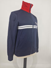 Load image into Gallery viewer, Vintage Sergio Tacchini Dallas Track Top M Navy White made in Italy
