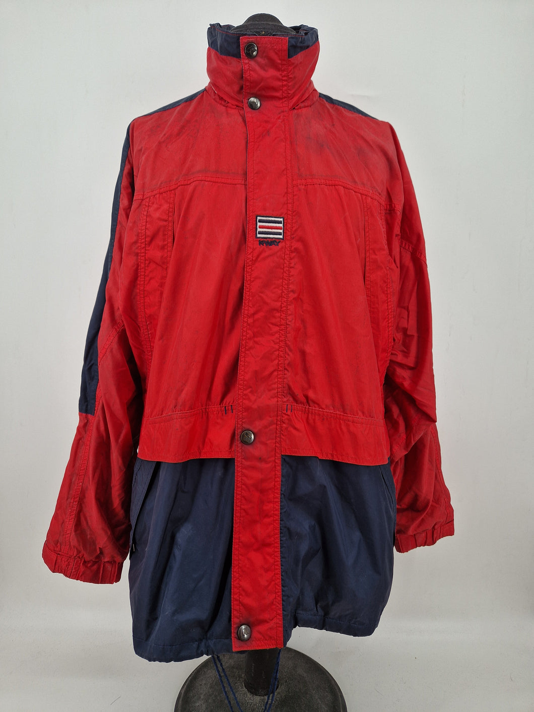Vintage K-Way 2000 Jacket XL Red Navy