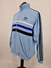 Load image into Gallery viewer, Vintage adidas First Track Top D5 M/L 90s Blue black White
