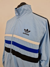 Load image into Gallery viewer, Vintage adidas First Track Top D5 M/L 90s Blue black White
