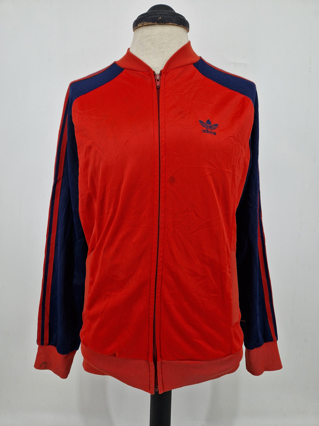 Vintage adidas Originals ATP Ventex Track Top made in France L Red Blue