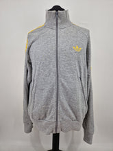 Load image into Gallery viewer, 2011 adidas Originals Tapered Track Top L Grey Yellow
