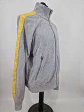 Load image into Gallery viewer, 2011 adidas Originals Tapered Track Top L Grey Yellow
