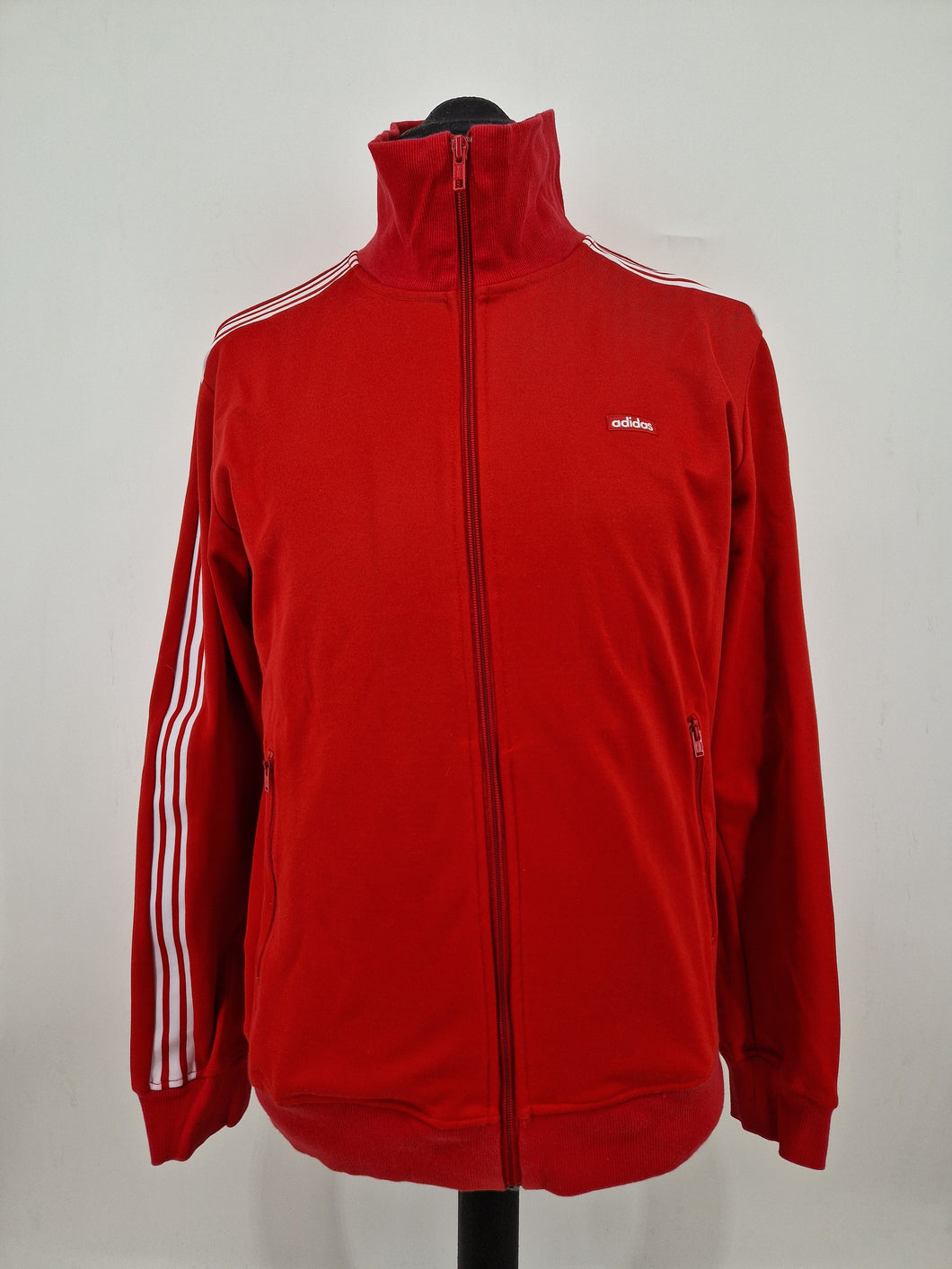 2015 adidas Originals Beckenbauer Archive Track Top L Red White