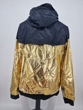 Load image into Gallery viewer, Nike Heritage Windrunner Track Top XL Metallic Gold Black

