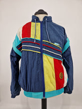 Load image into Gallery viewer, Vintage 80s Ellesse Track Top Multicoloured Sleevless L
