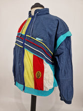 Load image into Gallery viewer, Vintage 80s Ellesse Track Top Multicoloured Sleevless L
