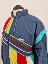 Load image into Gallery viewer, Vintage 80s Ellesse Track Top Multicoloured Sleevless L
