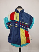 Load image into Gallery viewer, Vintage 80s Ellesse Track Top Multicoloured Sleevless L
