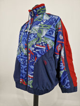 Load image into Gallery viewer, Hummel Vintage Green Funky Pattern Track Top L 90s
