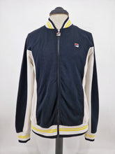 Load image into Gallery viewer, Fila Settanta Track Top L Black White Yellow
