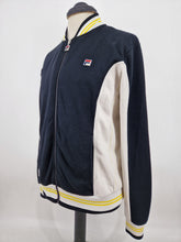 Load image into Gallery viewer, Fila Settanta Track Top L Black White Yellow
