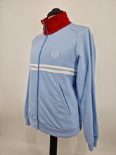 Load image into Gallery viewer, Vintage Sergio Tacchini Dallas Track Top L Blue White made in Italy
