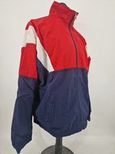 Load image into Gallery viewer, Vintage Fila Track Top XL made in Italy Red Navy White
