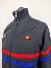 Load image into Gallery viewer, Ellesse Rimini Track Top M Black Red Blue
