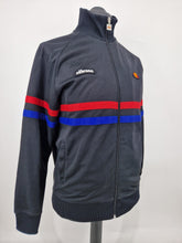 Load image into Gallery viewer, Ellesse Rimini Track Top M Black Red Blue
