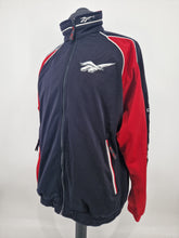 Load image into Gallery viewer, Vintage 90s Reebok Track Top L made in Thailand Black Red
