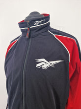 Load image into Gallery viewer, Vintage 90s Reebok Track Top L made in Thailand Black Red
