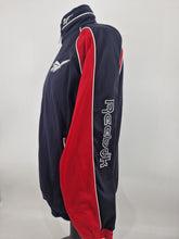 Load image into Gallery viewer, Vintage 90s Reebok Track Top L made in Thailand Black Red

