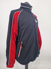 Load image into Gallery viewer, Vintage 90s Reebok Track Top L made in Thailand Black Red
