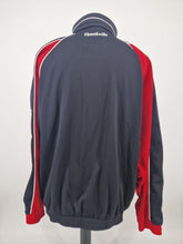 Load image into Gallery viewer, Vintage 90s Reebok Track Top L made in Thailand Black Red
