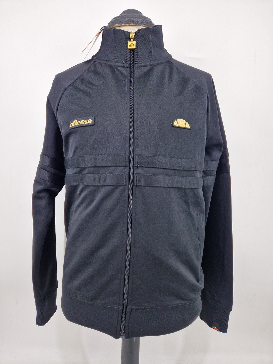 BNWT Ellesse Rimini Track Top Black Gold L