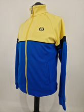 Load image into Gallery viewer, Sergio Tacchini Orion Track Top M Blue Yellow
