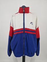 Load image into Gallery viewer, Vintage Fila USA Tennis Track Top L/XL white red blue
