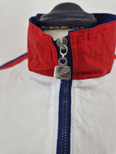 Load image into Gallery viewer, Vintage Fila USA Tennis Track Top L/XL white red blue
