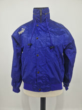 Load image into Gallery viewer, Vintage Puma X Hit Union M 170 90s Purple Bomber Style Jacket
